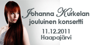 Johanna Kurkelan konsertti Haapajärvellä 11.12.2011